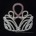 La tiara cristalina nupcial al por mayor del desfile del nuevo diseño embroma coronas del Rhinestone